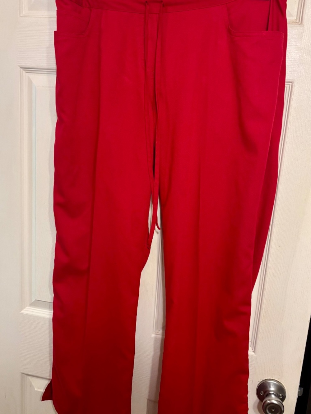 Grey's Anatomy Red Scrub Pants. XL - Picture 2 of 6